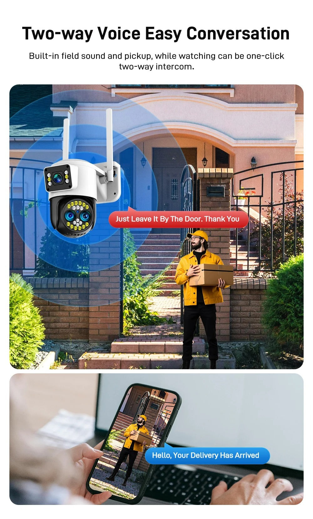 Camara De Seguridad Con Sirena